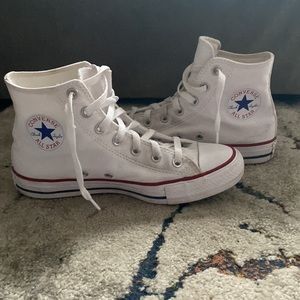 White converses size 8